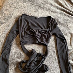 Black Wrap top